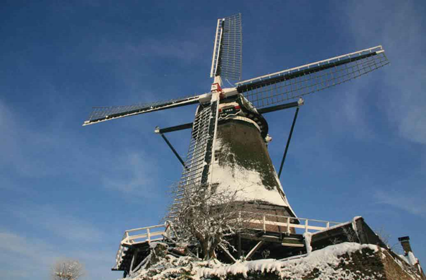 een mooi plaatje van Molen de Valk